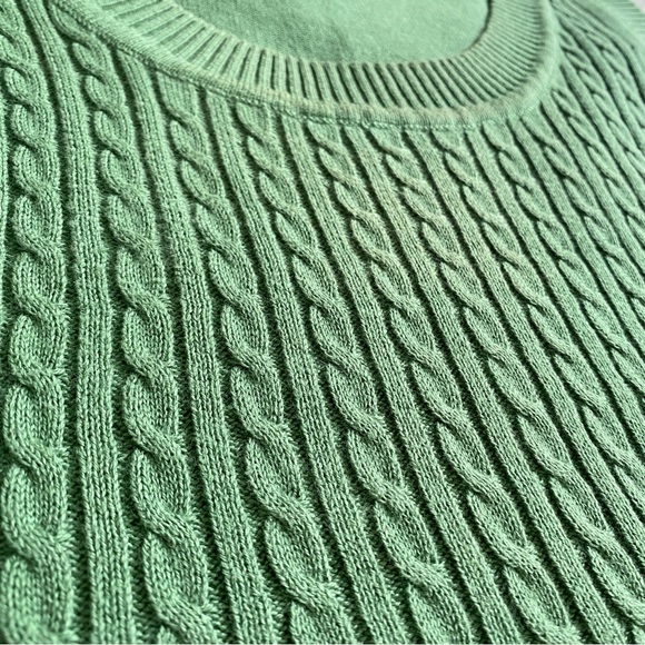 Reitmans Cable Knit Sweater Vest - Forest Green - Picture 4 of 7